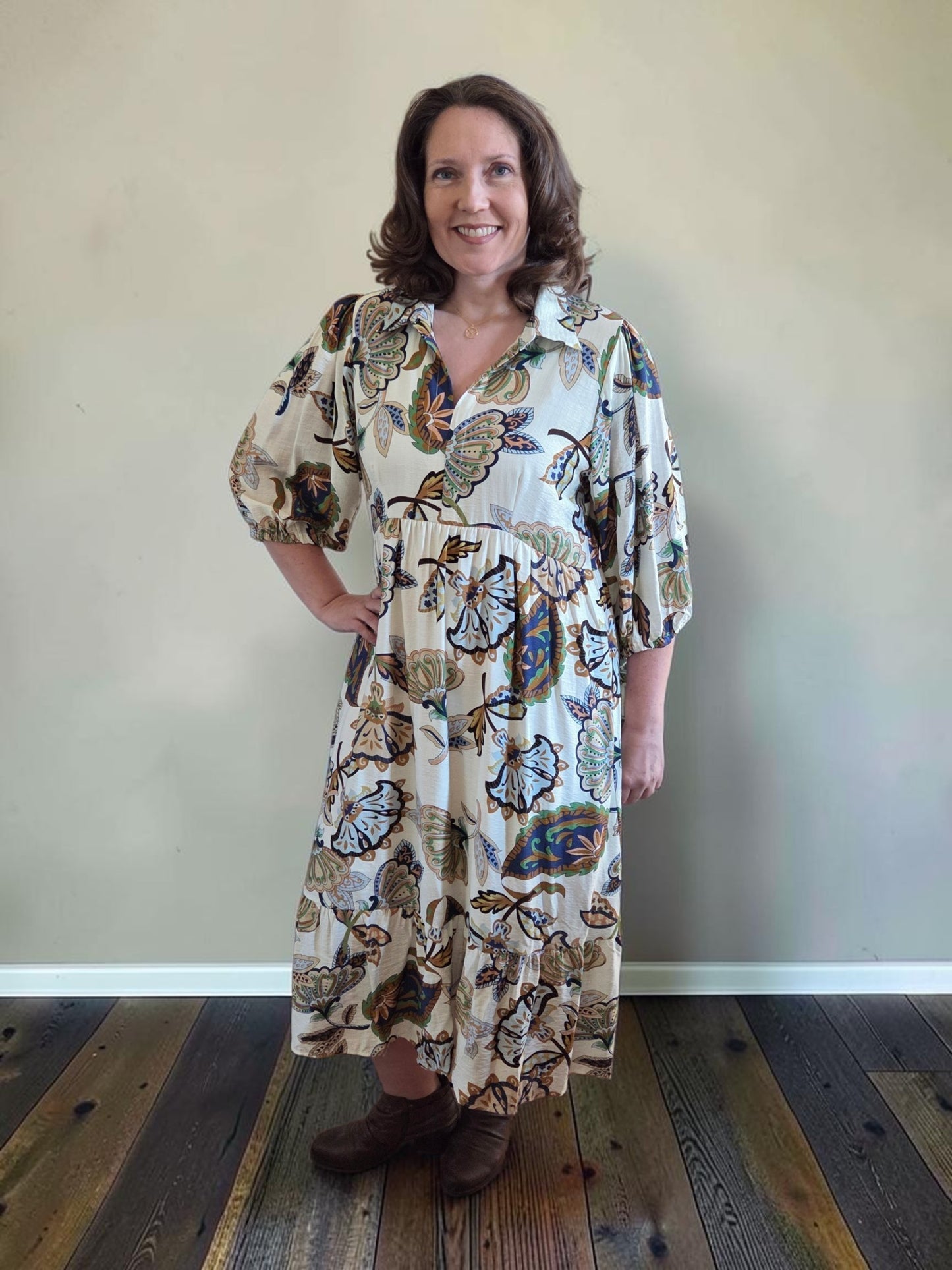 Clara Paisley Dress PLUS
