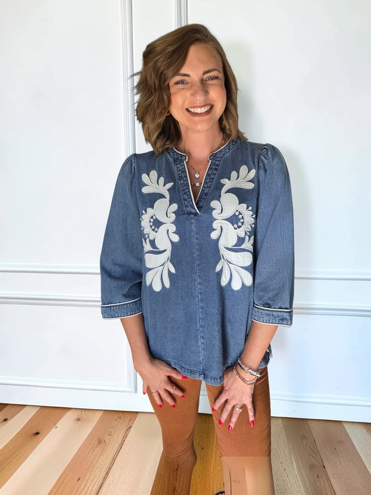 Ivy Denim Top
