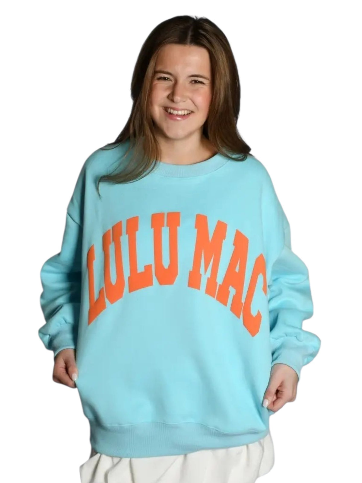 Lulu Mac Sweatshirt Teal/Orange