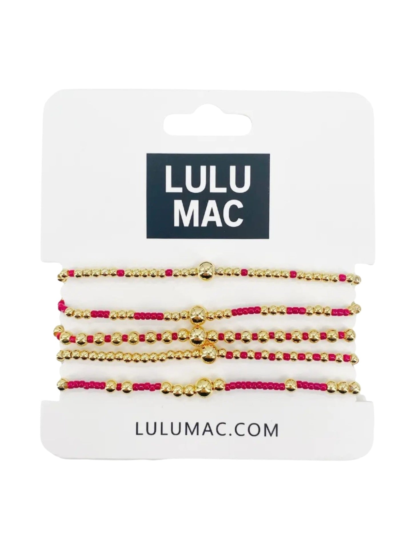 LLM Bracelet Set Red