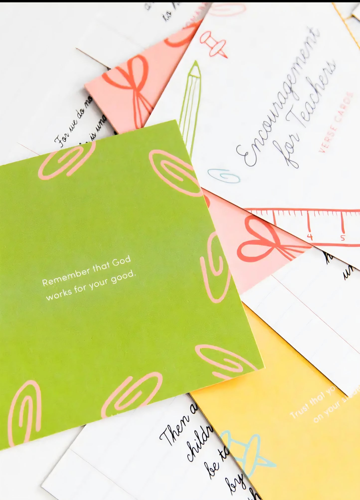 Encouragement for Teachers Verse Cards