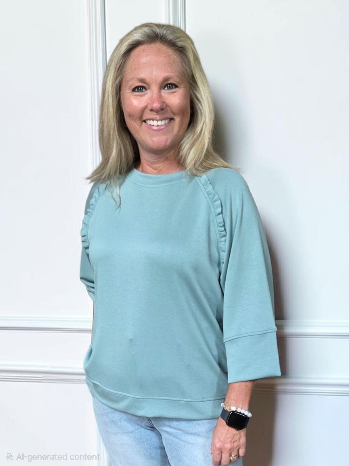 Pam LuxeKnit Ruffle Top