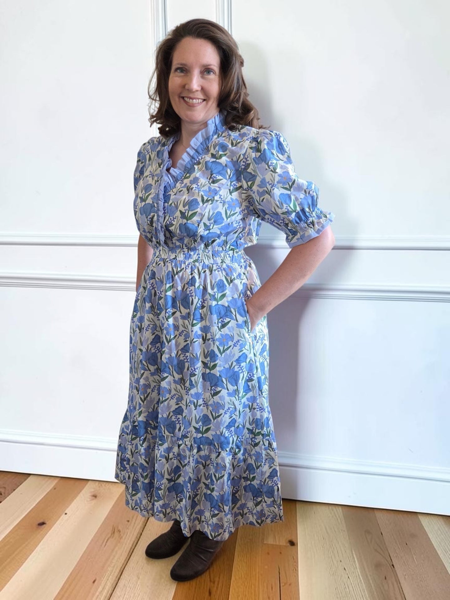 Josie Floral Ruffle Dress PLUS