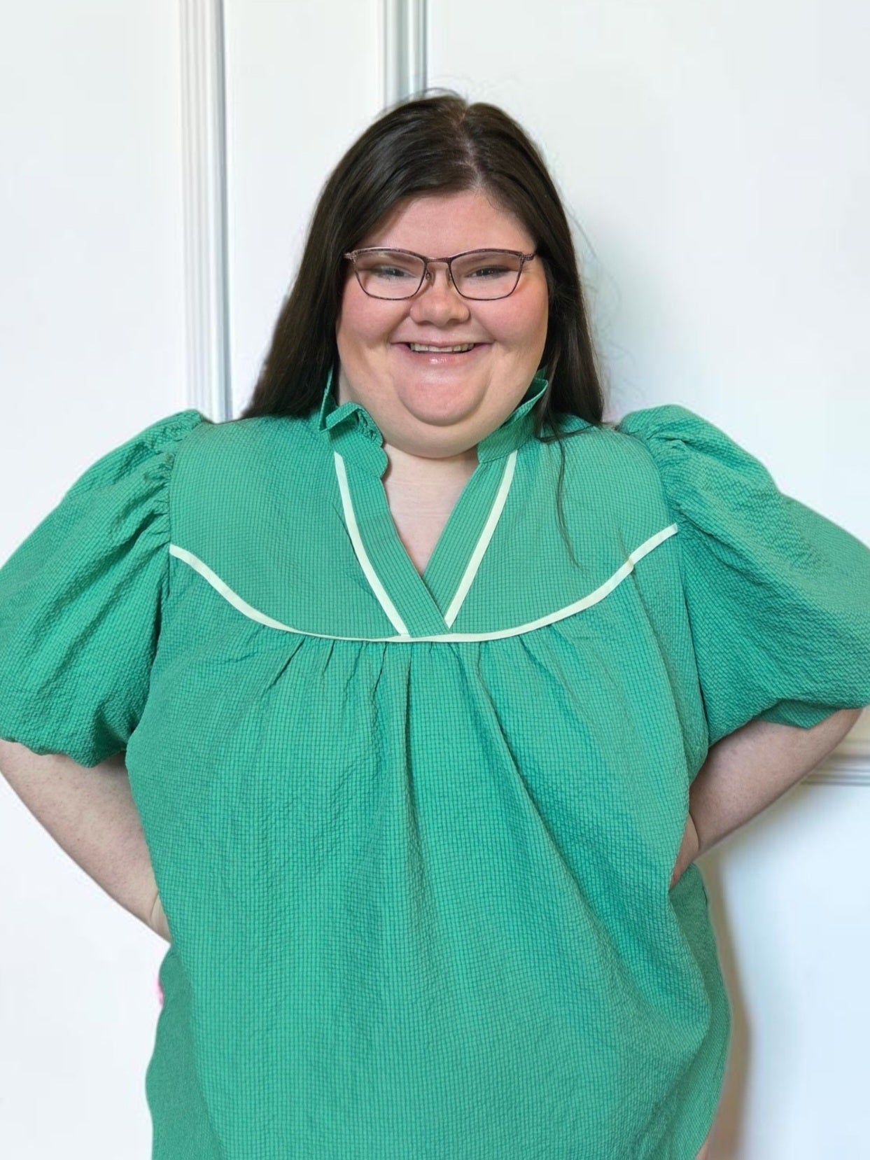 Brenda Textured Top PLUS