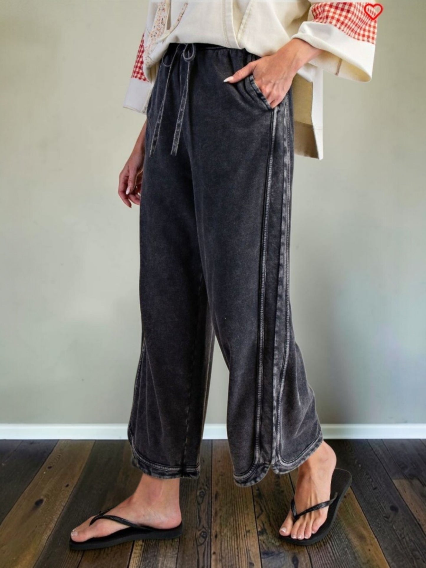 Hadleigh Terry Knit Pant in Ash
