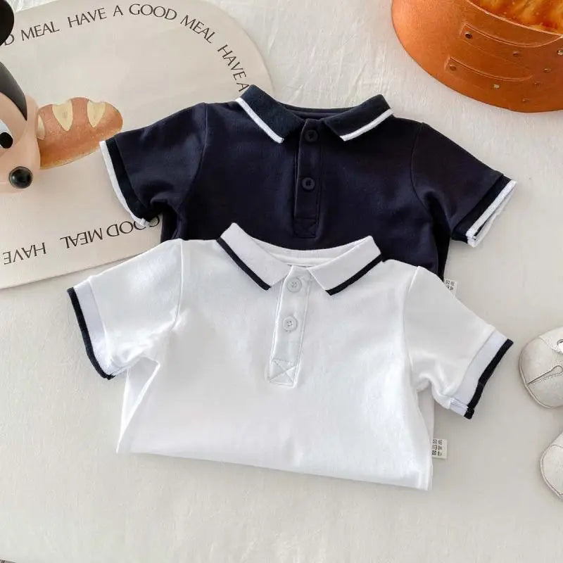 Baby Boys Jumpsuit Solid Color Summer Clothes for Boy Cotton Newborn Romper Toddler Infant One-Pieces Onesies Korean Kids Outfit