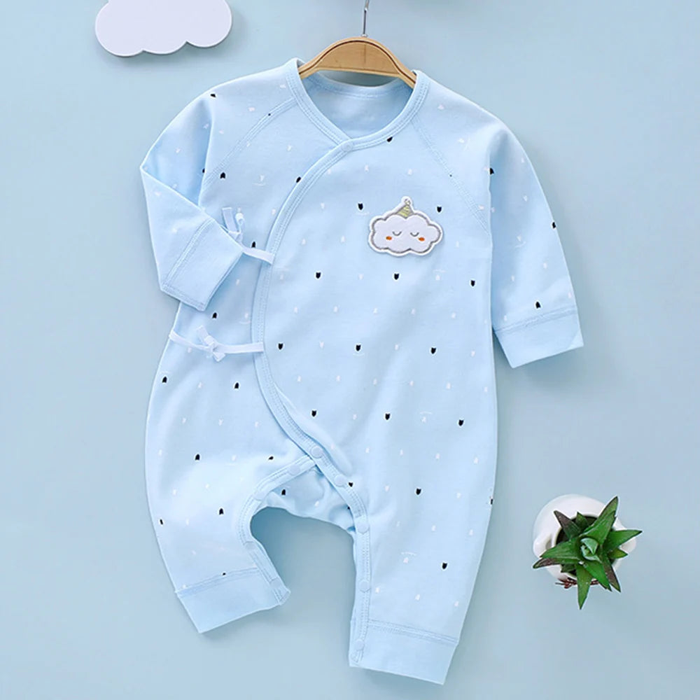 Baby Girl Rompers Long Sleeve Cotton Spring Autumn Newborn Boy Onesies 0-6 Months Hospital Clothes