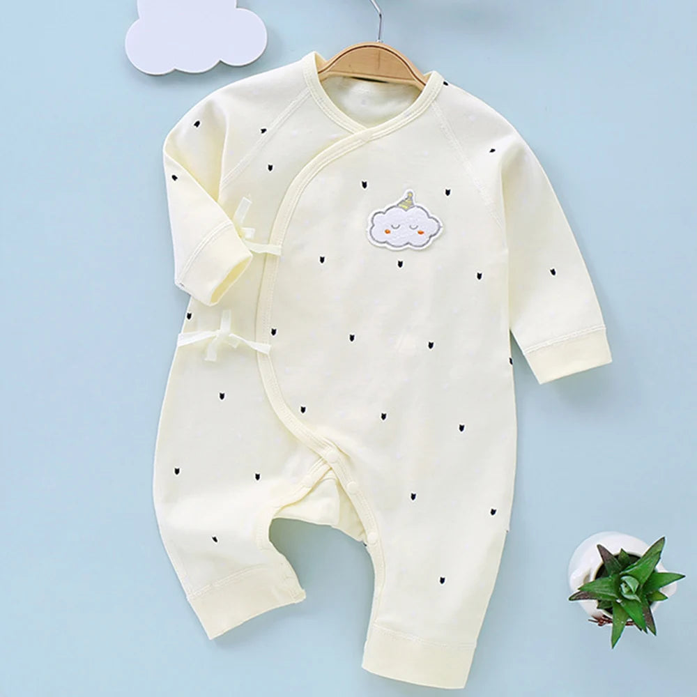 Baby Girl Rompers Long Sleeve Cotton Spring Autumn Newborn Boy Onesies 0-6 Months Hospital Clothes