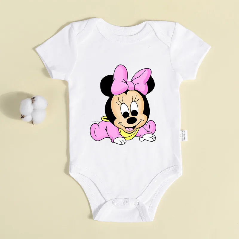 Baby Donald and Daisy Baby Clothes Cotton Newborn Bodysuits Twin Boy Girl Onesie Summer Jumpsuit