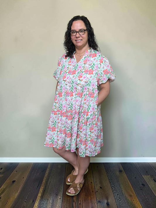 Violet Watercolor Dress PLUS
