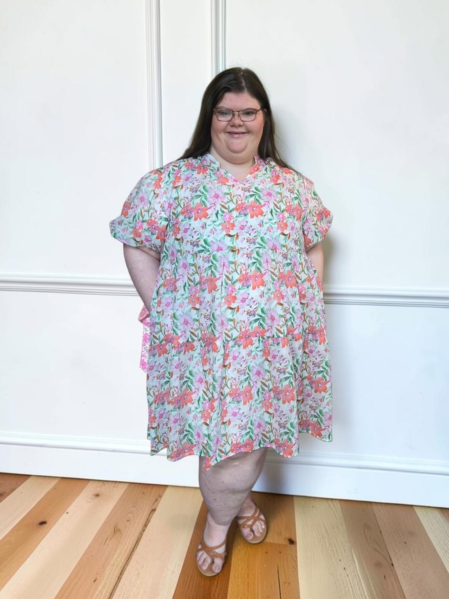 Violet Watercolor Dress PLUS