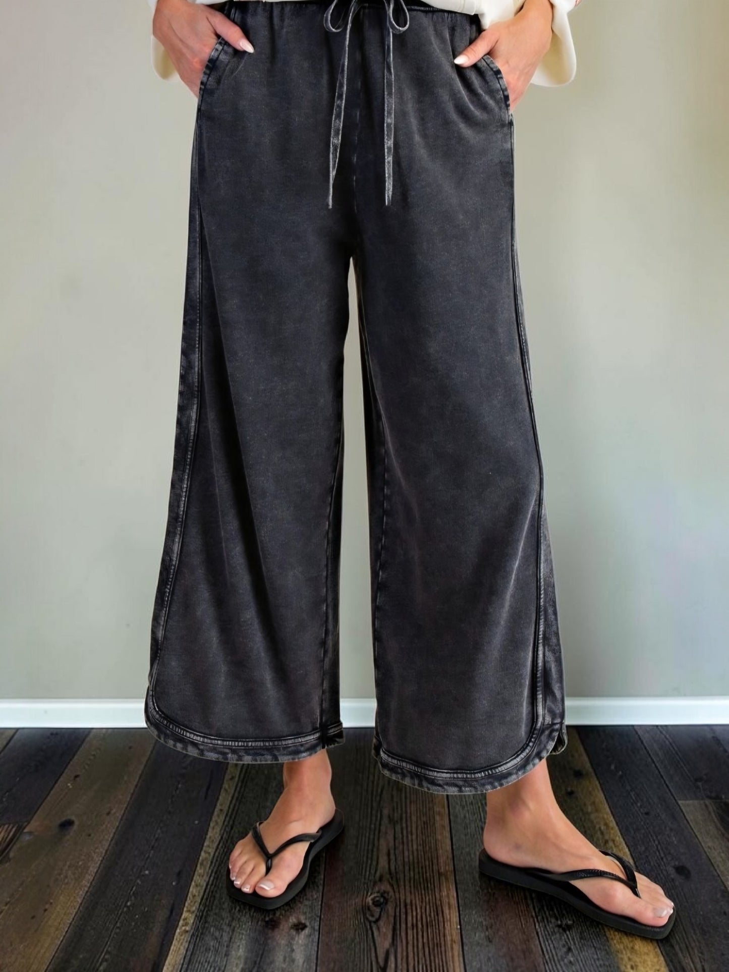 Hadleigh Terry Knit Pant in Ash