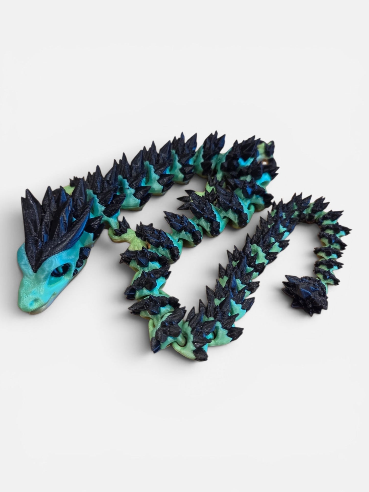 3D Printed Dragon Green/Black