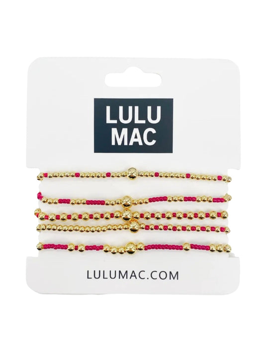 LLM Bracelet Set Red