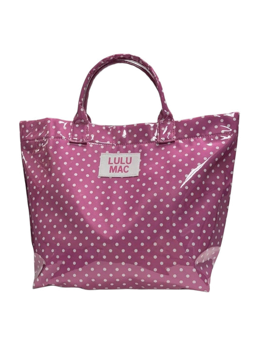 Tote Pink with White Dots