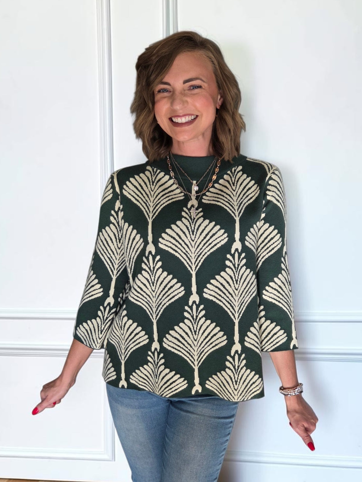 Ellie Abstract Sweater