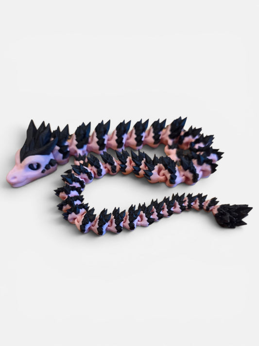 3D Printed Dragon Pink/Black