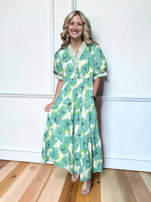 Sydney Floral Ruffle Dress