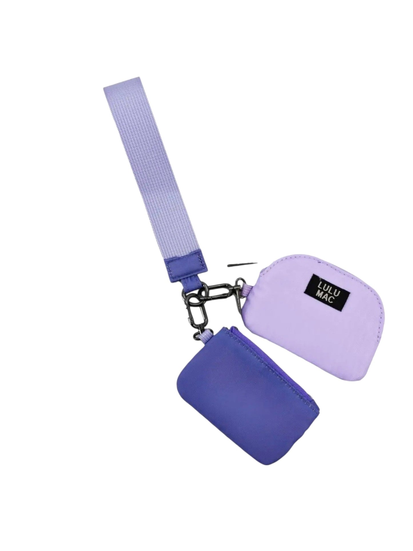 Lulu Mac Double Pouch Wristlets Purple/Lavender