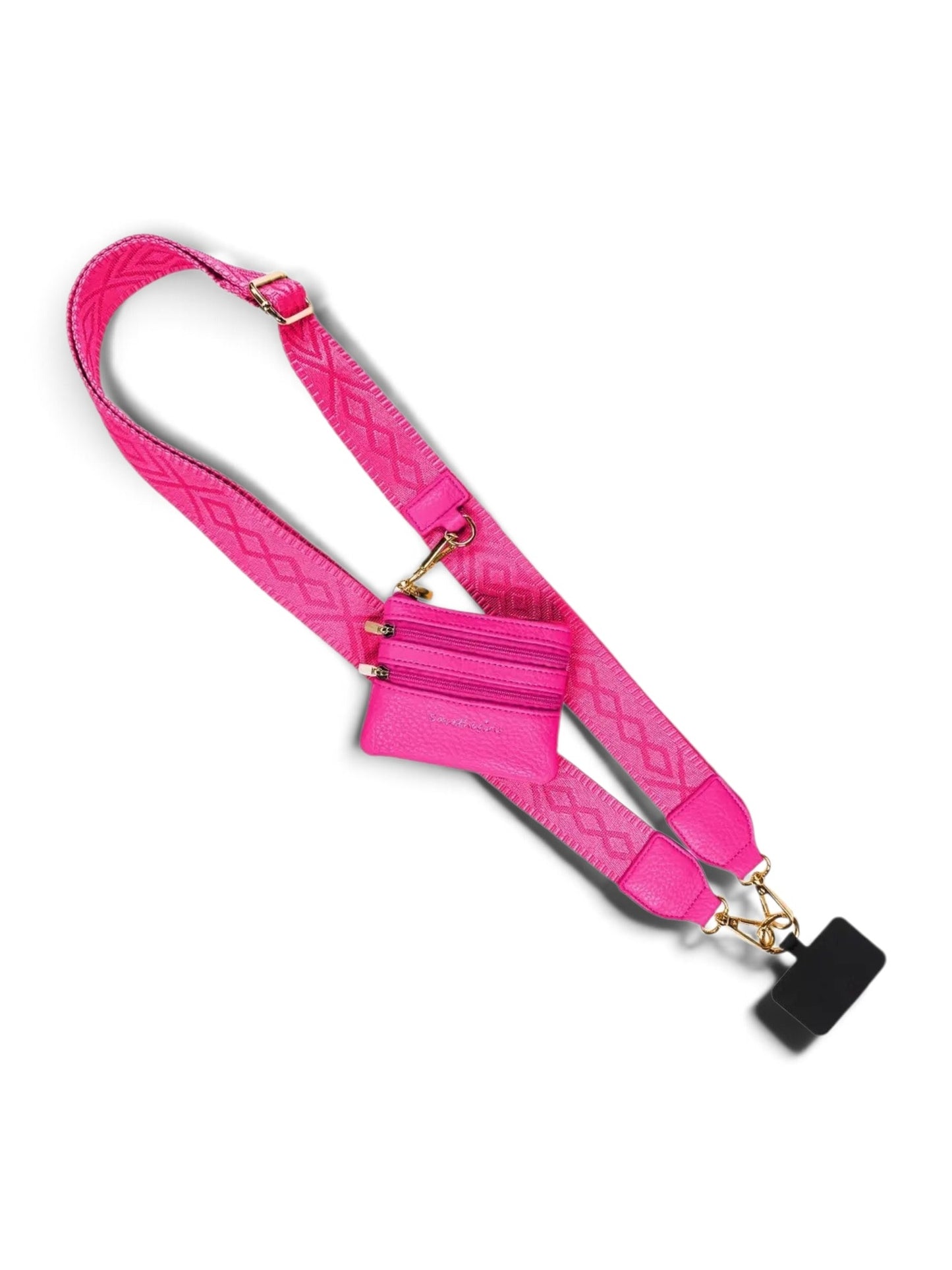 Clip & Go Strap w/Pouch Pink