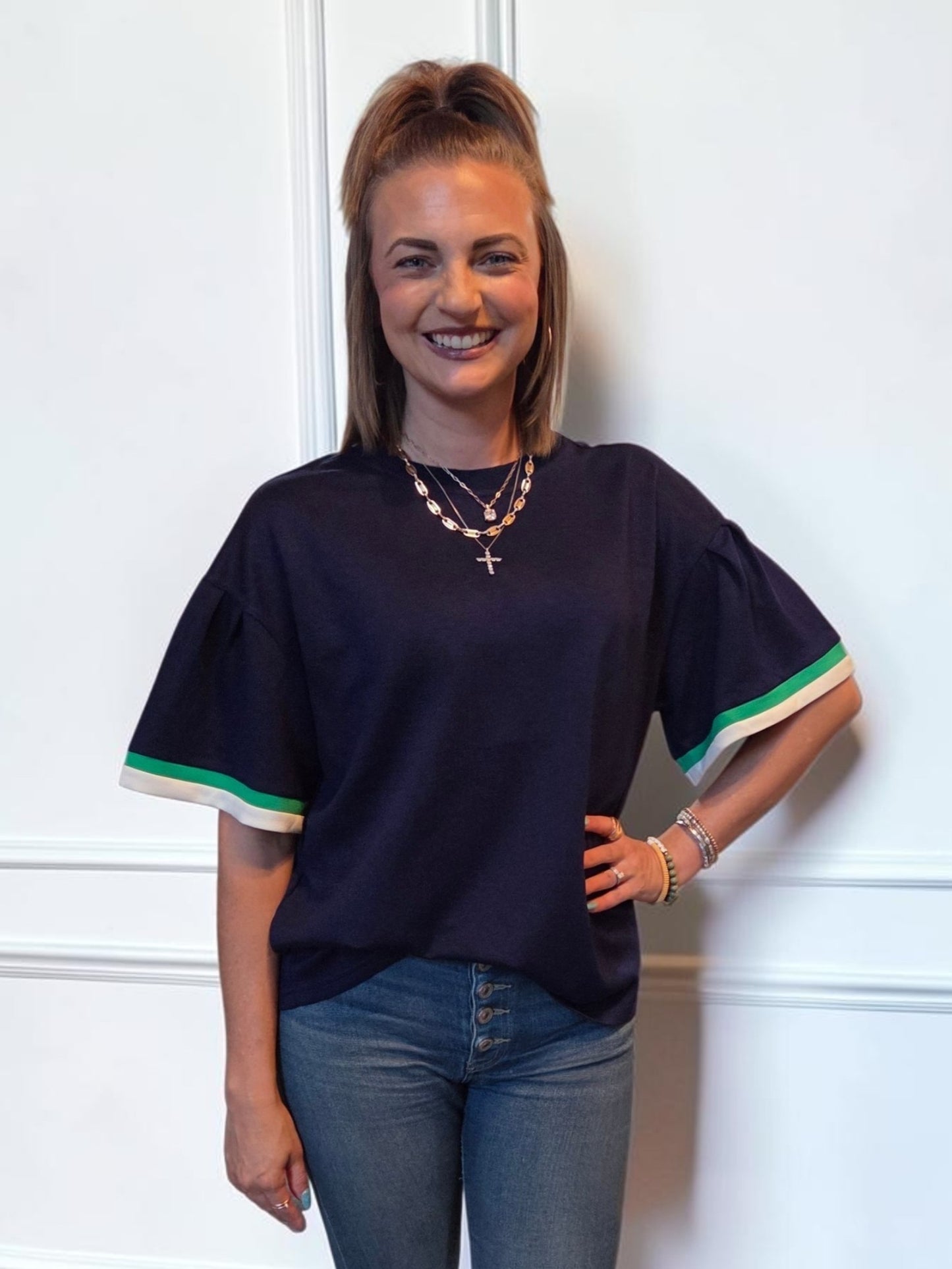 Mindy Bell Sleeve Top