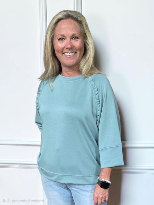 Pam LuxeKnit Ruffle Top