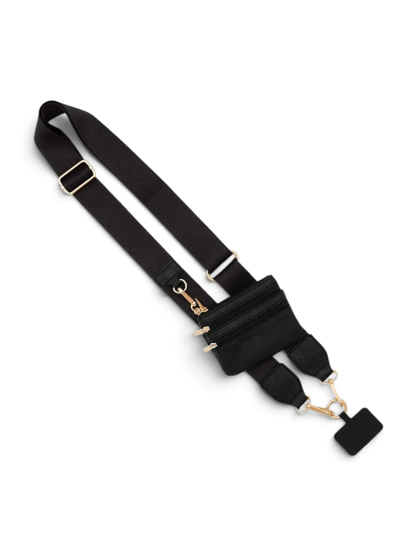 Clip & Go Strap w/Pouch Black