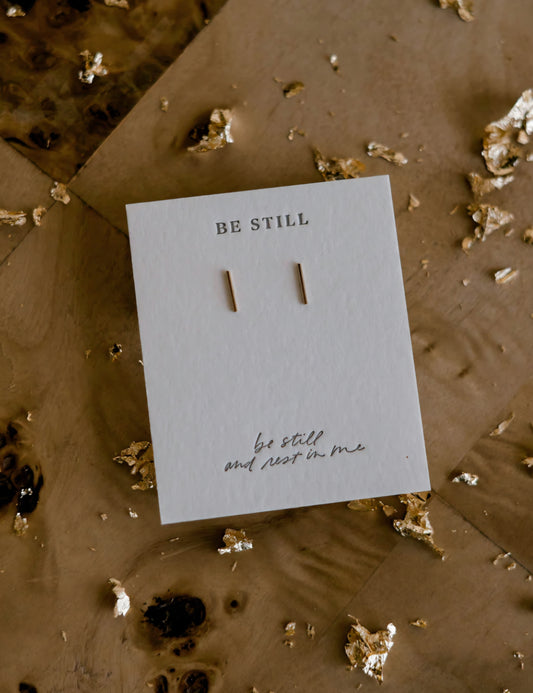 Dear Heart: Be Still Earrings