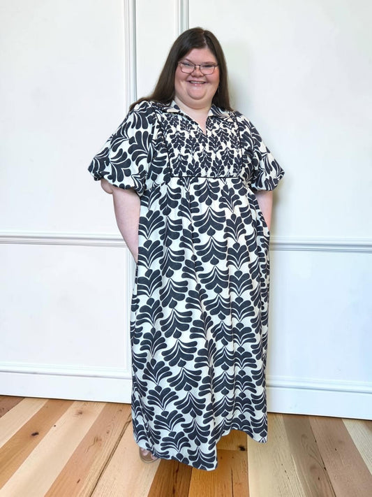 Evelyn Puff Sleeve Dress PLUS